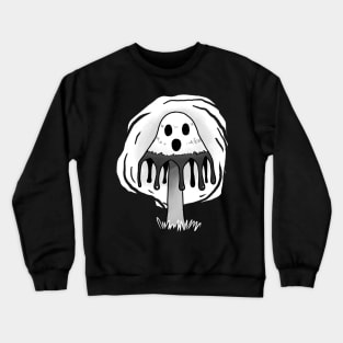 Inky Caps Mushroom Ghost Crewneck Sweatshirt